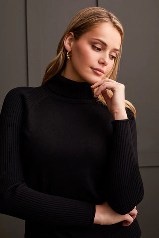 Long Sleeve Turtleneck Sweater [Black-1916O]