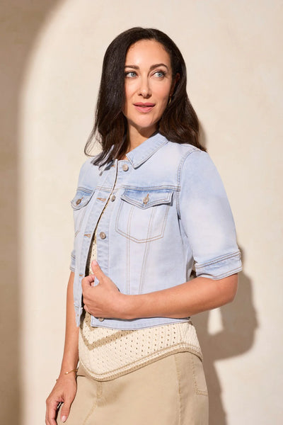 Elbow Sleeve Denim Jacket [LT Surf-5713O]