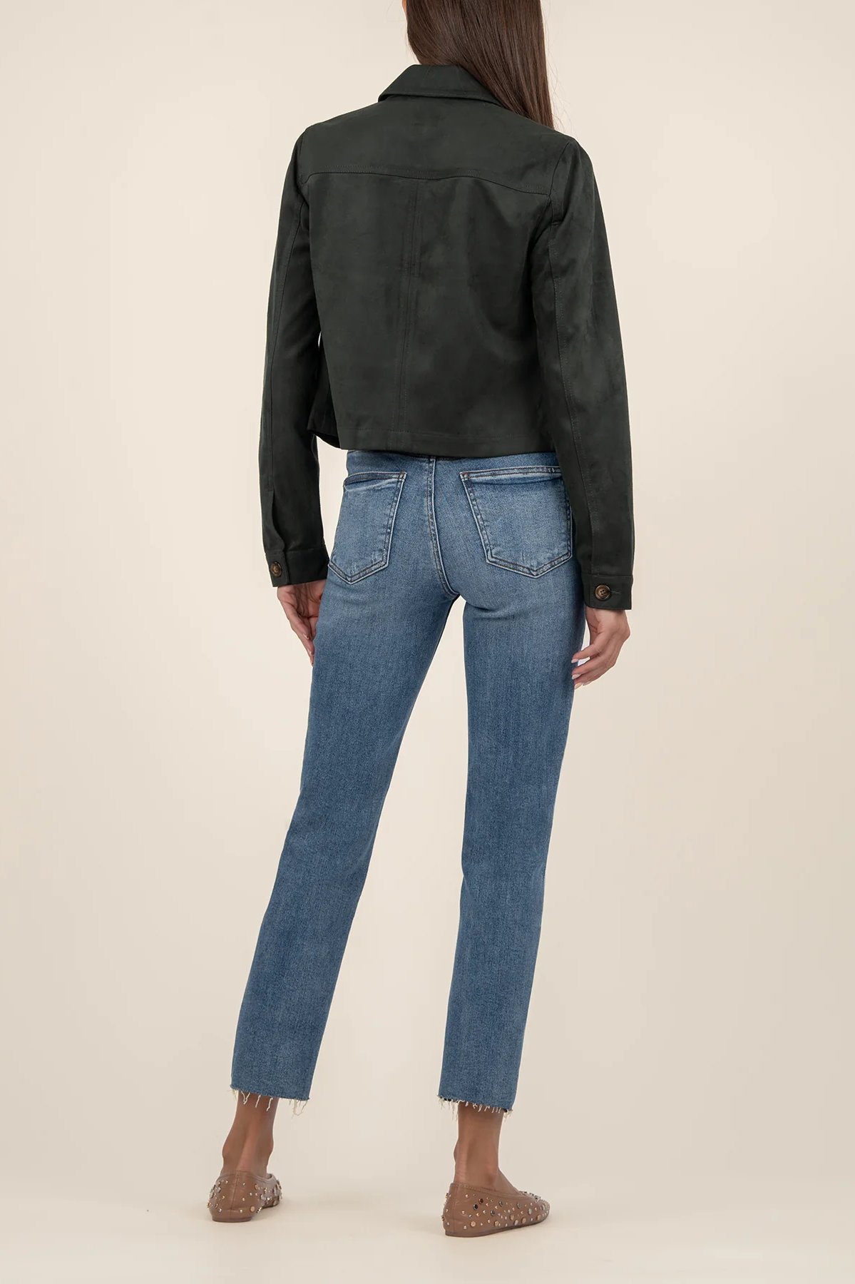 Matilda Crop Jacket [Hunter Green-KJ52101]