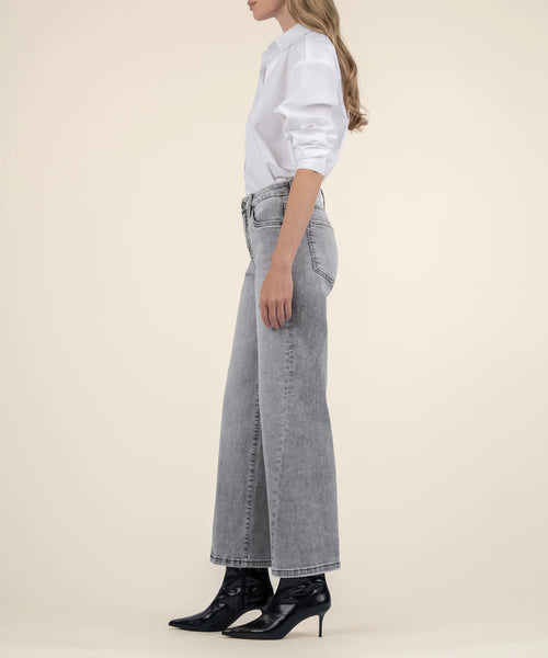 Meg High Rise Fab Ab Wide Leg Pants [Stride W Grey-KG2149MA1]