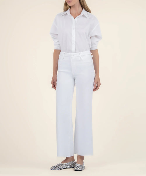 Meg High Rise Fab AB Wide Leg Pant [Optic White-KG1516MC5]