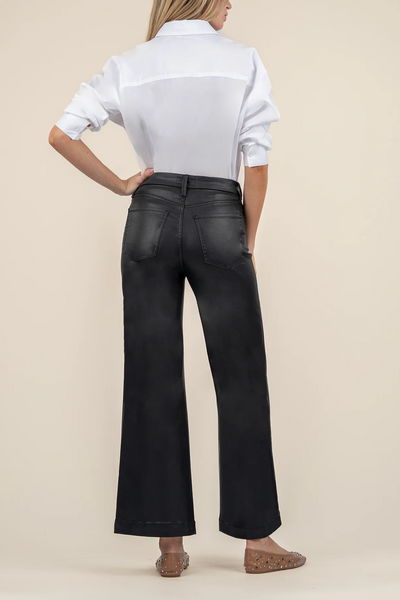 Meg High Rise Fab Ab Wide Leg Pant [Black-KG2021MA1L]