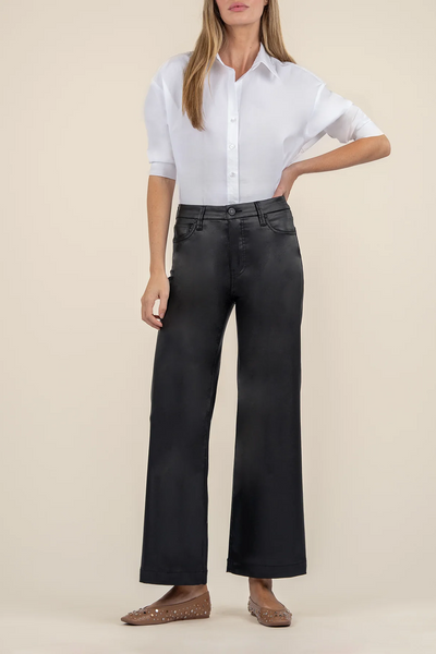 Meg High Rise Fab Ab Wide Leg Pant [Black-KG2021MA1L]