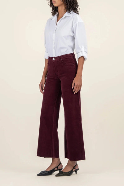 Meg High Rise Fab Ab Wide Leg [Dark Plum]