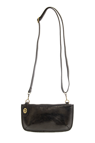 Mini Crossbody Wristlet Clutch [Liquid Black-L8236]