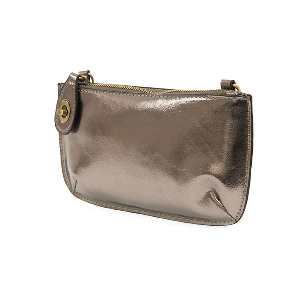 Mini Crossbody Wristlet Clutch [Liquid Chrome-L8236]