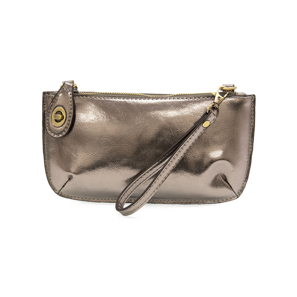 Mini Crossbody Wristlet Clutch [Liquid Chrome-L8236]