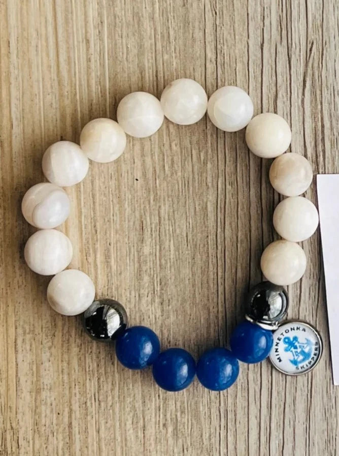 Minnetonka Skippers School Spirit Bracelet [Away]