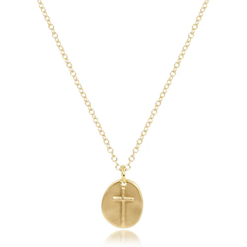 16" Necklace Gold Inspire Small Gold Charm [N16GINSSMG]