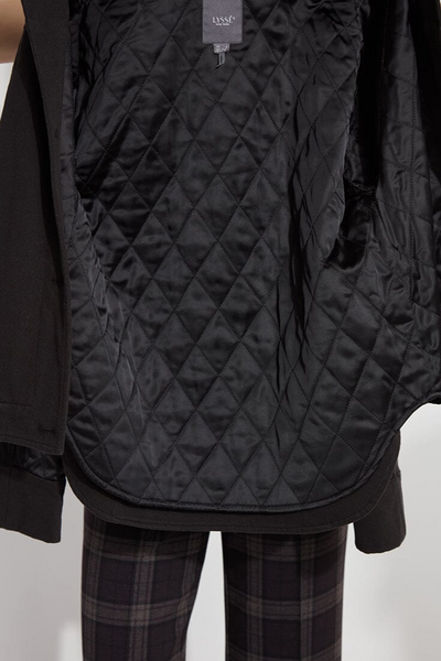 Pierce Mix Media Quilted Jacket [Black-24-3430-M9]