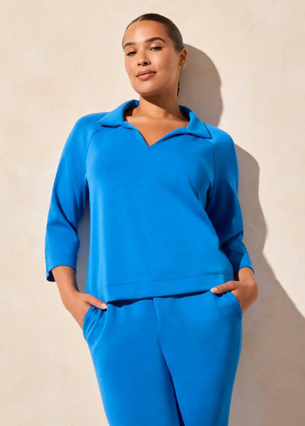 3/4 Sleeve Henley Top [Riviera-2137O]