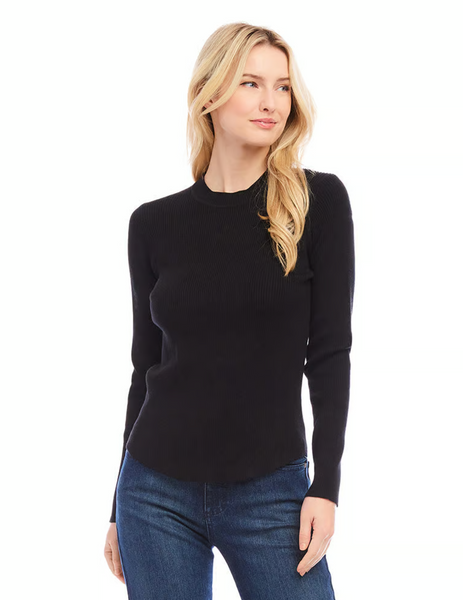 Ribbed Sweater [BLK-3L89742]