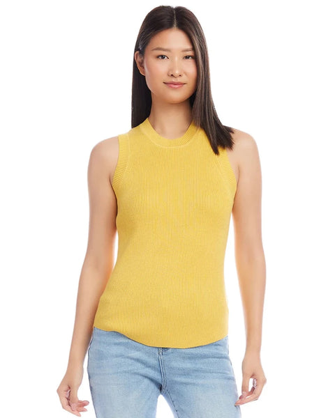 Ribbed Sweater [Yellow-1L89718]
