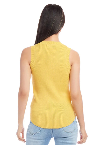 Ribbed Sweater [Yellow-1L89718]