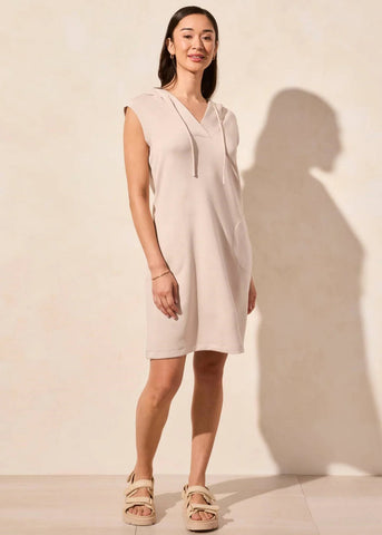 Sleeveless Hooded Dress [Sand Dune-2069O]