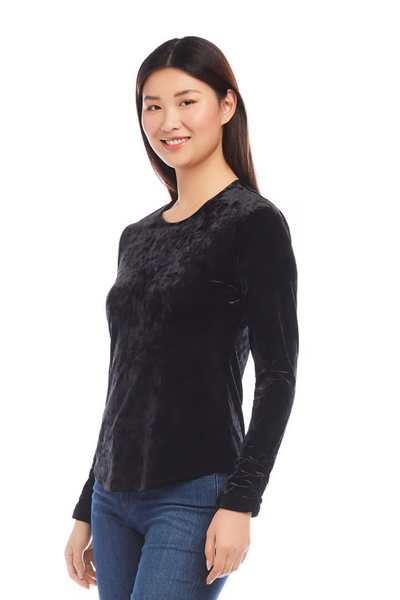 Shirred SLV Top [BLK-3L09402]