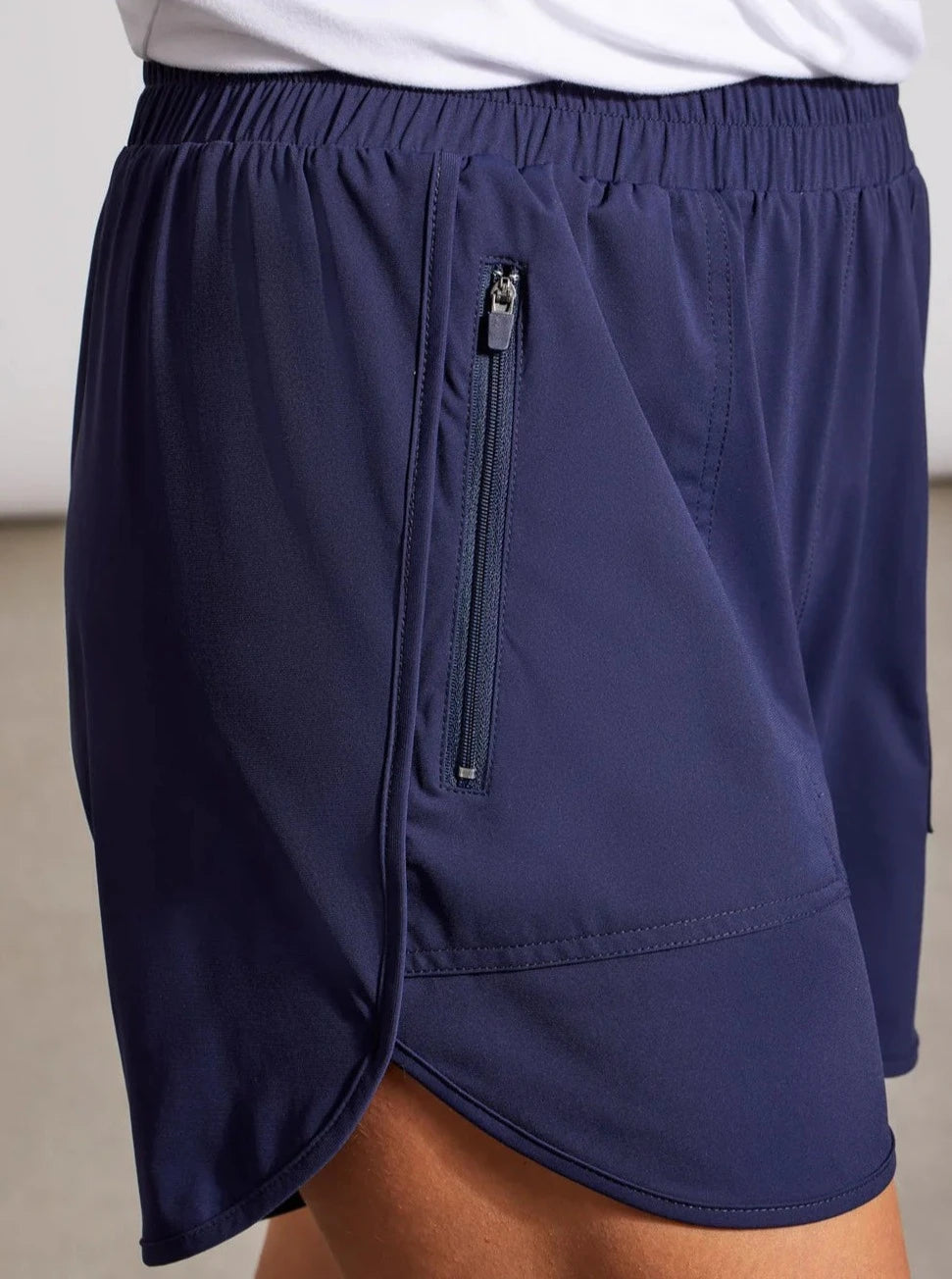 Short with Tulip Hem [Deep Blue-7743O]