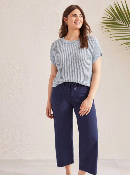 Sleeveless Boatneck Stitch Sweater [1779O/4932-3095]