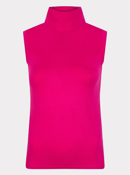 Sleeveless Knit Top [Fuchsia-F2307533]