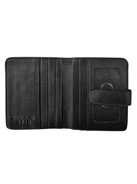 Small Bi-Fold Wallet [Black-7301]