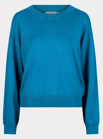 Sweater Boxy Basic Knit [Petrol-F2307538]