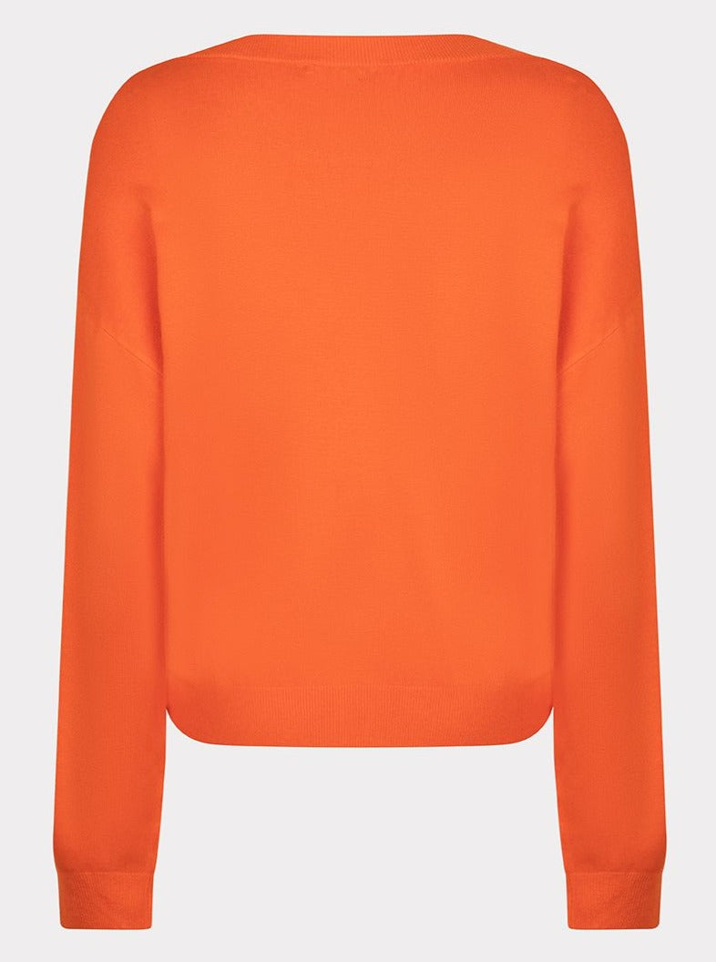 Sweater Boxy Knit [Orange-F2307538]