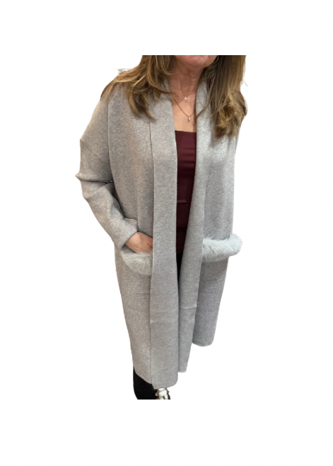 Knit Wrap [Grey-WRVM02]