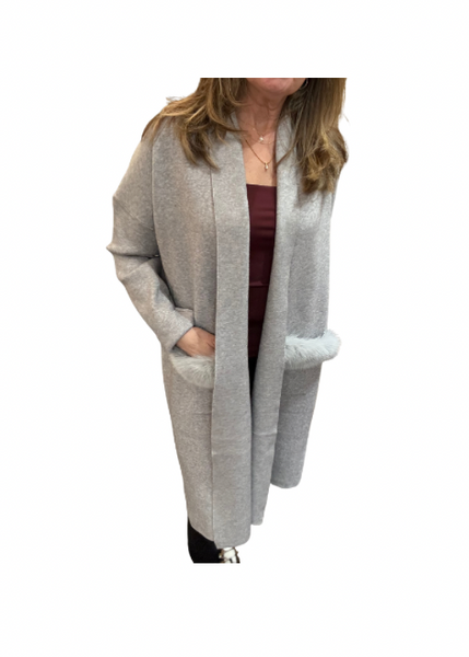 Knit Wrap [Grey-WRVM02]