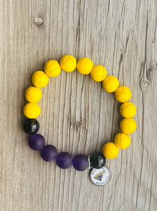 Waconia Wildcats School Spirit Bracelet [Away]