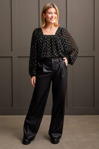 Wide Leg Pant [Black-5685O]