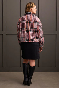 Yarn Dyed Long Sleeve Jacket [Deep Rose-7982O]