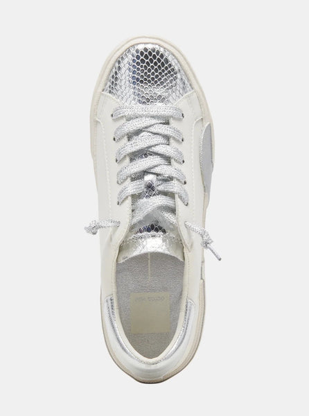Zina Leather Footwear [White/Silver-VZINA1]