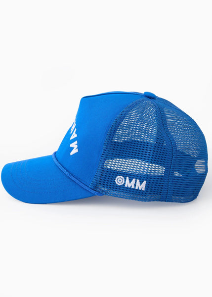 Blue Mahjong Backwards Hat [Blue]