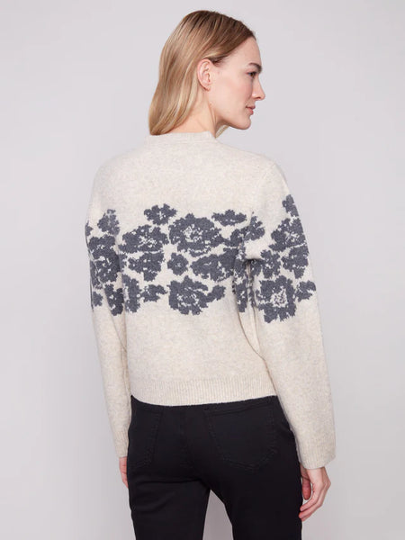 Jacquard Crewneck Sweater [Vanilla-C2883]