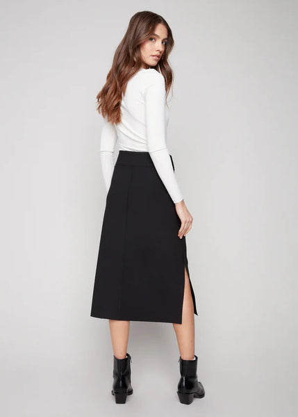 Gusty Crape Skirt [Black-C7076R]