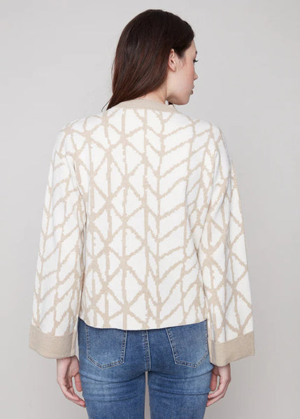 Jacquard Crewneck Sweater [Ecru-C2921]