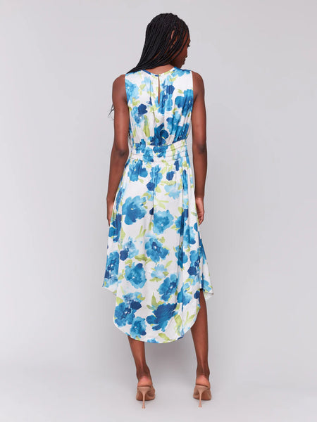 Printed Crewneck Dress [Lime-C3175]