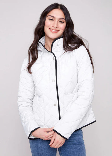 Quilted Puffer Jacket [Almond-C6372]