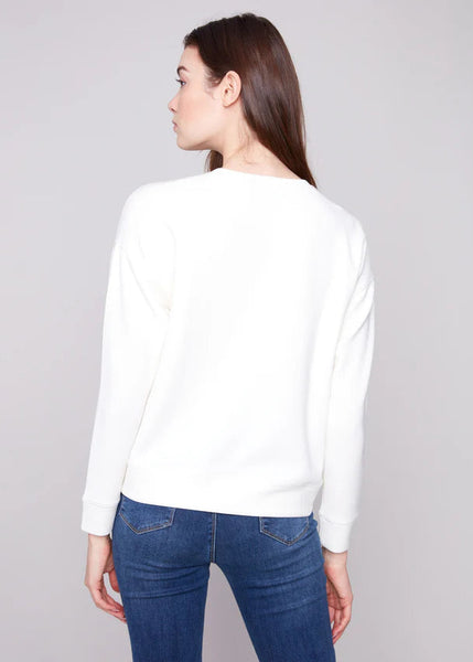 Scuba Long Sleeve Top [Ecru-C1406E]