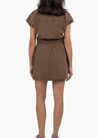 Dori Front Button Dress [Chocolate Brown-KD110701]