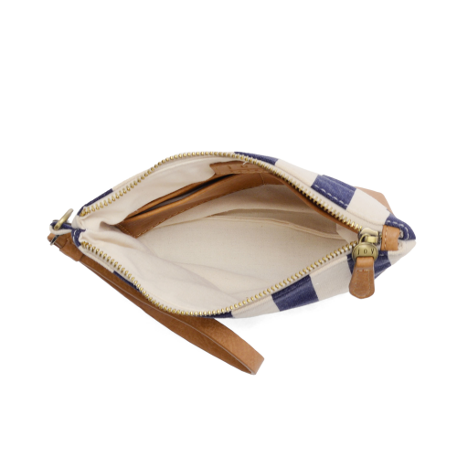 Awning Stripe wristlet [Navy-L8283]