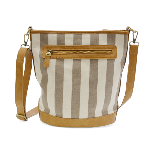 Awning Stripe Bucket Bag [Neutral-L8284]
