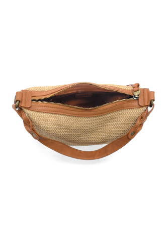Straw Effie Hobo [Natural-L8327]