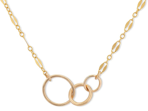 Linked Circles Necklace [800B]
