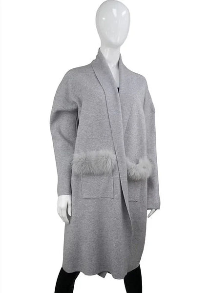 Knit Wrap [Grey-WRVM02]