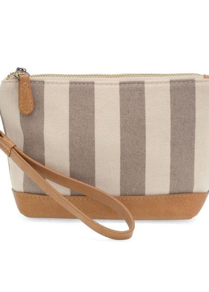 Awning Stripe wristlet [Neutral-L8283]