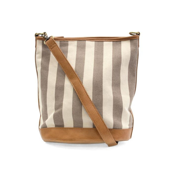 Awning Stripe Bucket Bag [Neutral-L8284]