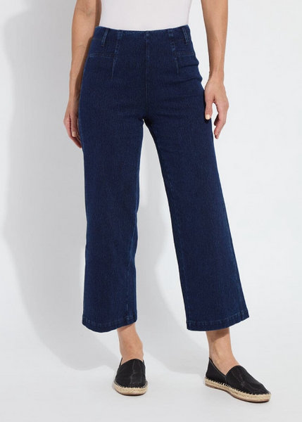 Layton Wide Leg Crop [Indigo-12-3509-M9]