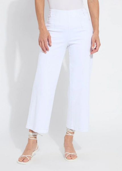 Layton Wide Leg Crop [White-12-3509-M9]