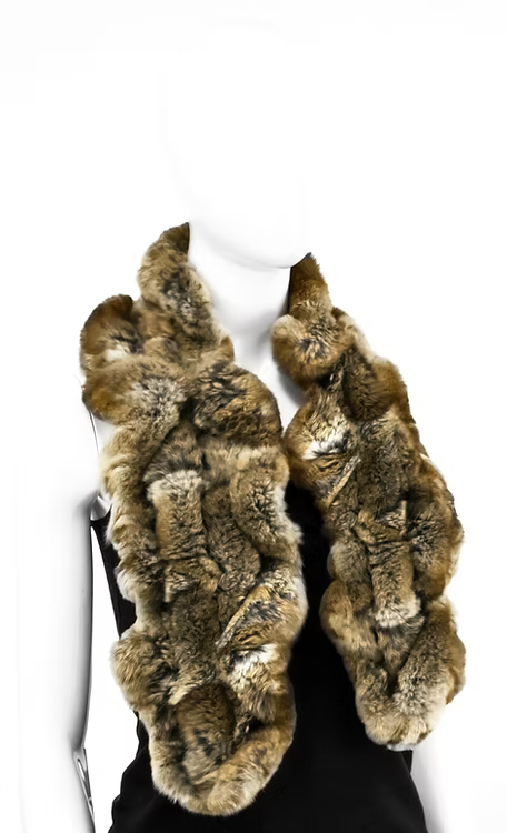 Rabbit Ruffles Scarf [goma/rex-SCEG05]